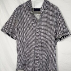 Robert Graham Black and White Casual Button Down Shirt
